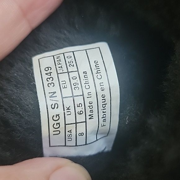 UGG Black Sheepskin Winter Boots - Picture 3 of 8